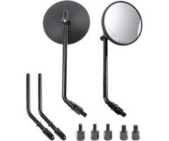 Rétroviseurs moto ronds 4 pouces - Noir - Jusqu'à -44% sur notre outlet