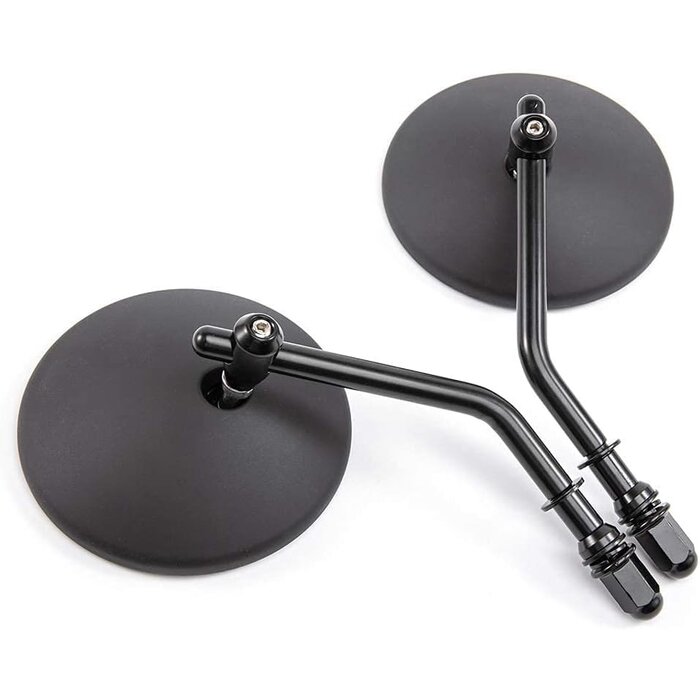Rétroviseurs moto ronds 4 pouces - Noir - Jusqu'à -44% sur notre outlet