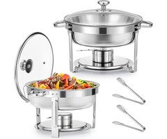 Set de 2 Chafing Dishes 5,5L - Jusqu'à -51% sur votre matériel de réception