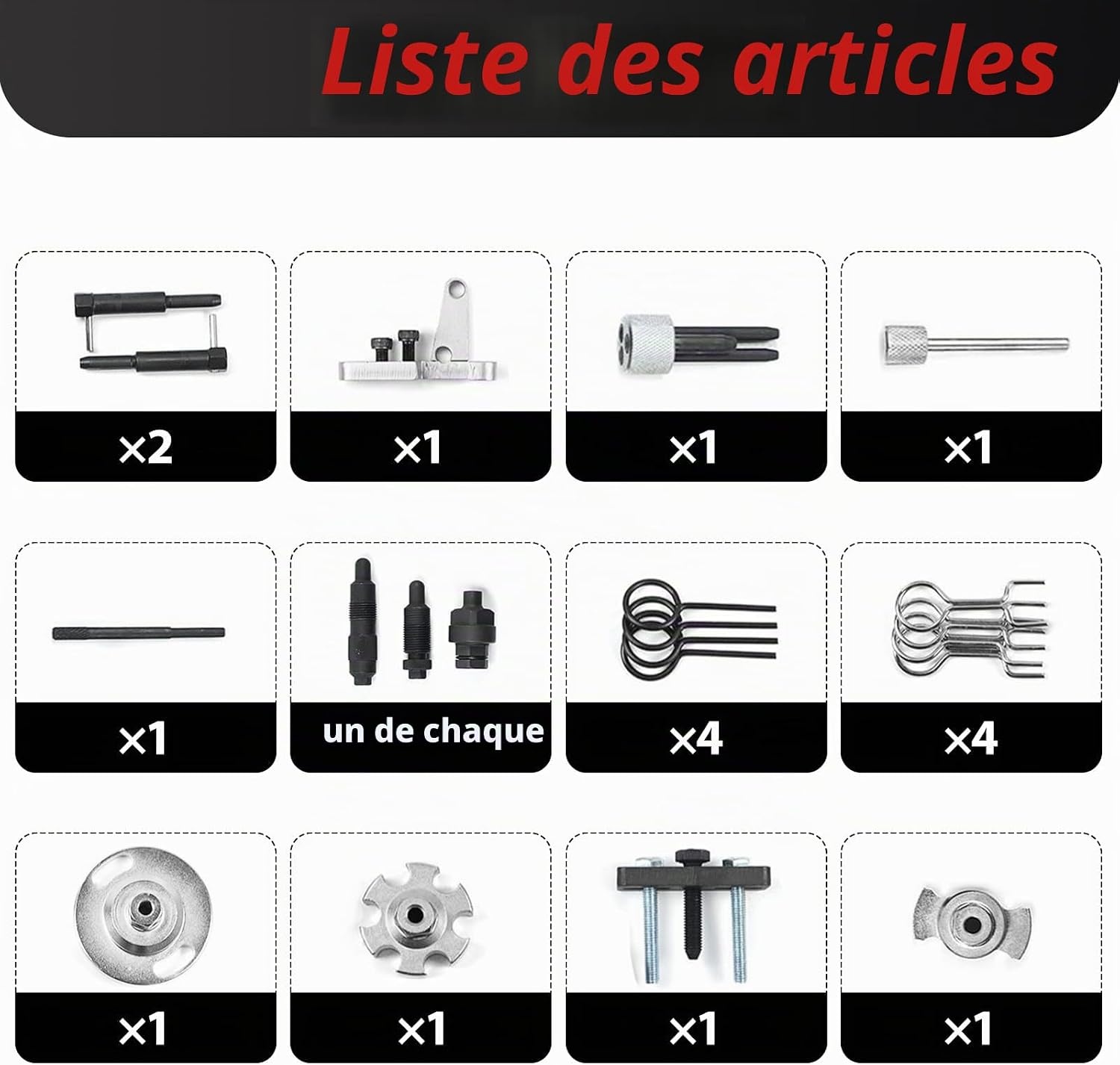 Kit d'outils de calage distribution V6 & V8 - Jusqu'à -41% sur l'outillage