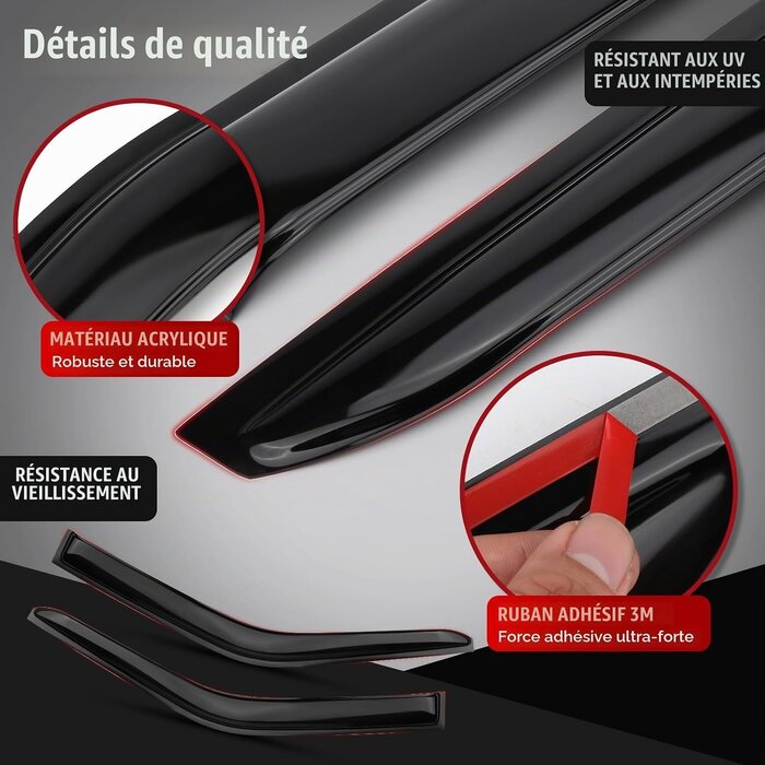 Déflecteurs d'air pour utilitaires 2001-2014 - Jusqu'à 45% de réduction