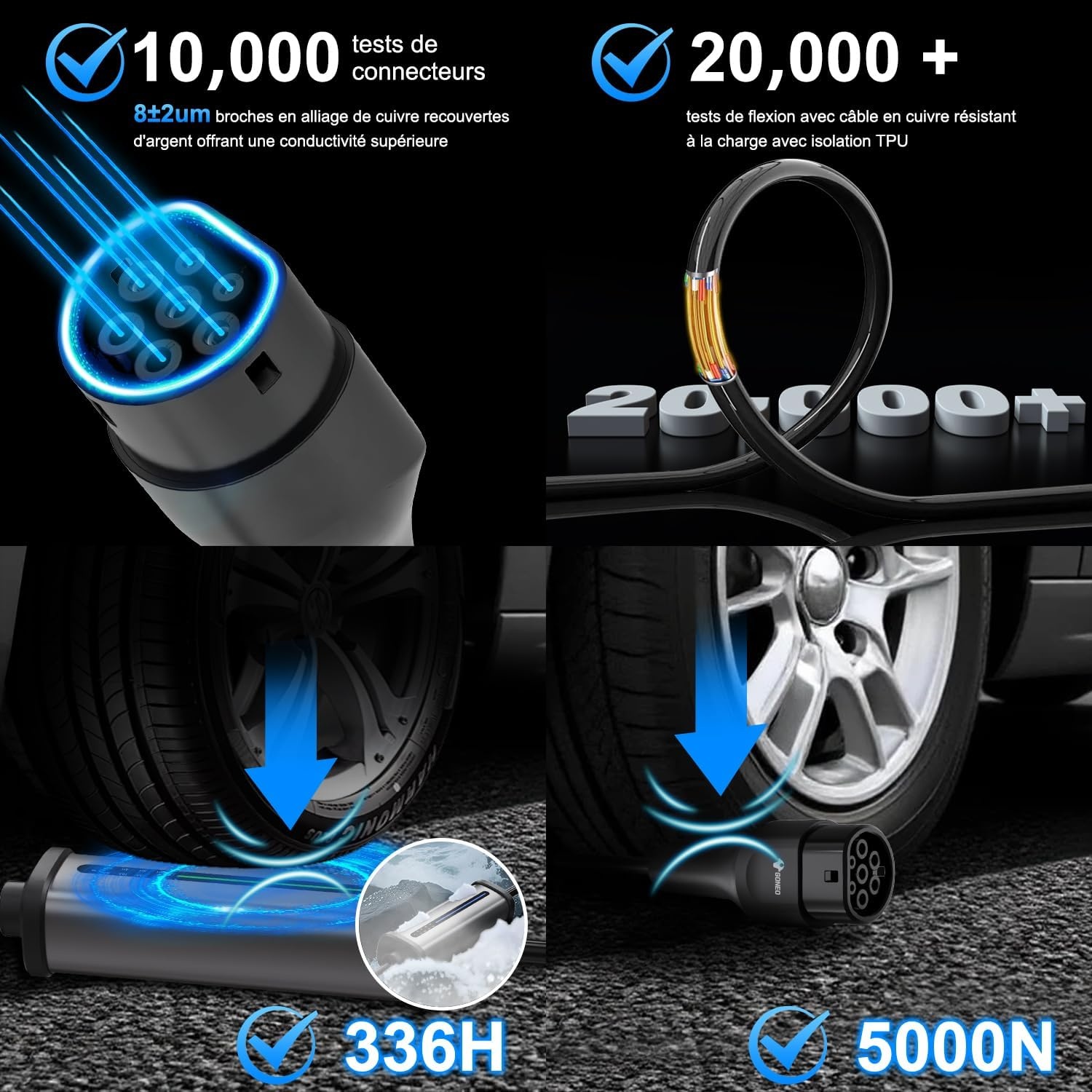 Borne de recharge mobile 11 kW Type 2 - Jusqu'à -43% de remise