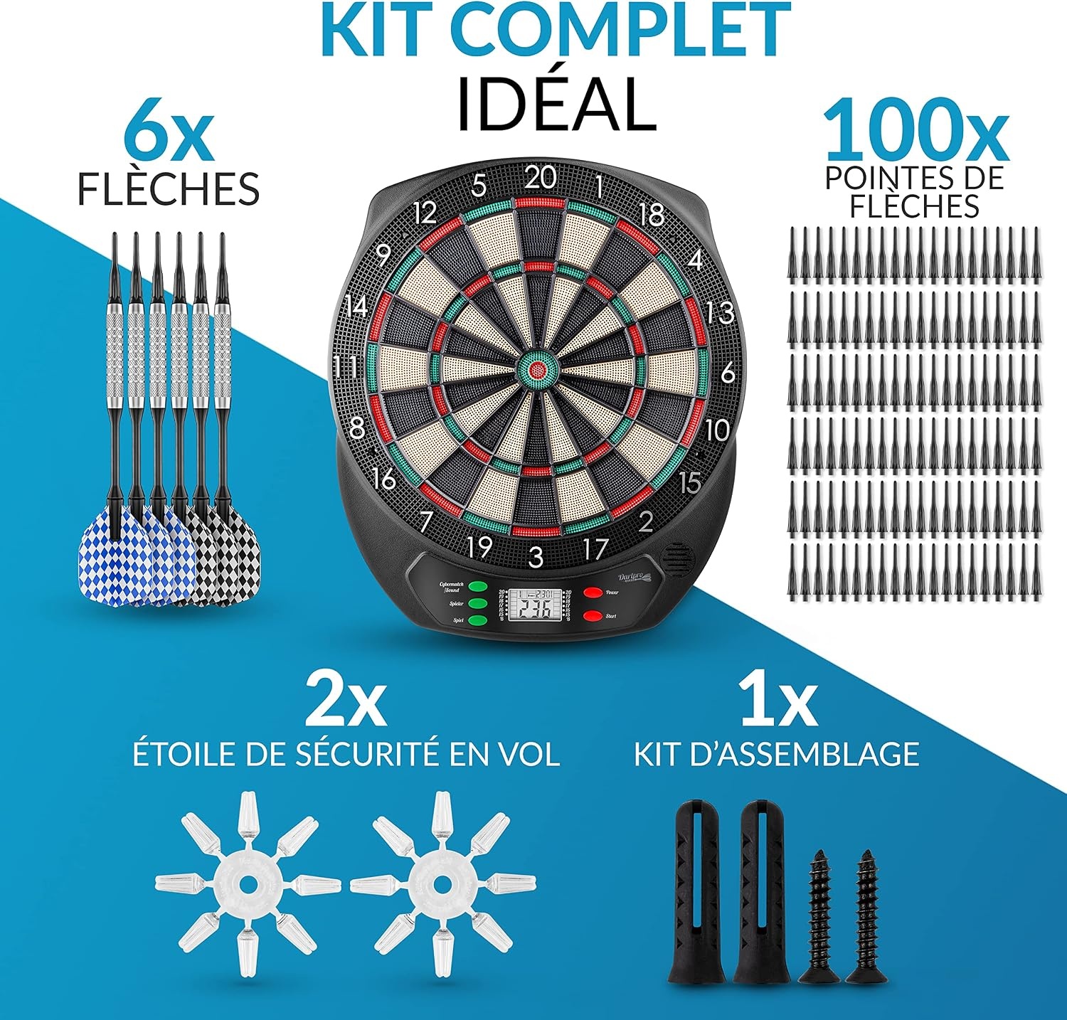 Cible de fléchettes électronique - Jusqu'à 45% de remise