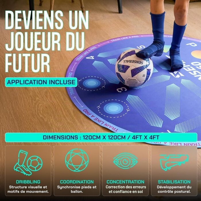 Tapis d'entraînement de football 360° - Jusqu'à -42% de remise