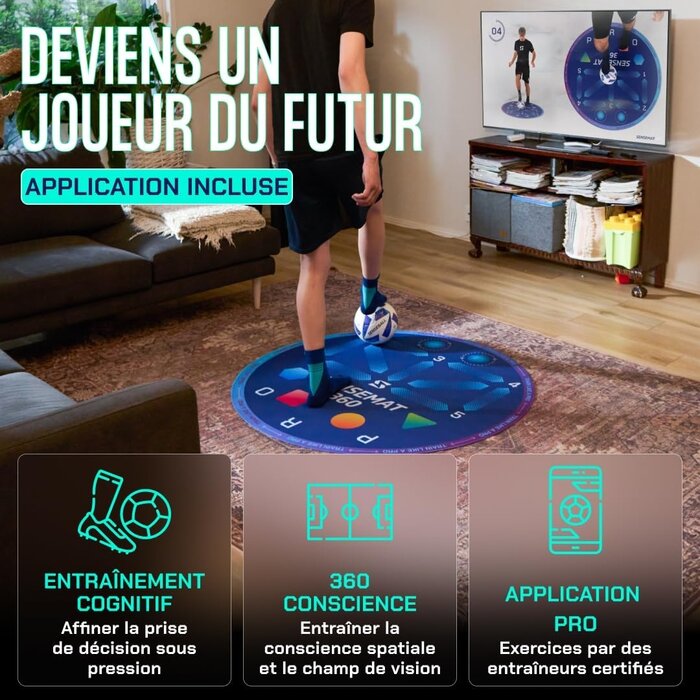 Tapis d'entraînement de football 360° - Jusqu'à -42% de remise