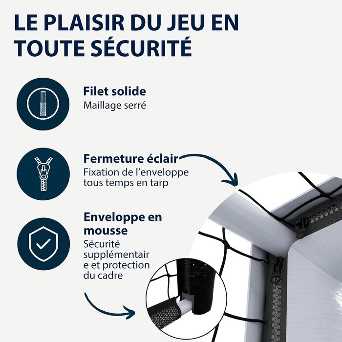 Hudora But de football robuste acier - Jusqu'à -47% sur votre équipement de sport
