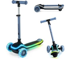 Trottinette 3 roues pliable pour enfant - LED - Jusqu'à -45%
