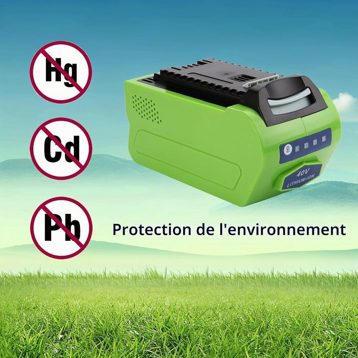 Batterie 40V 5.0Ah Li-Ion pour outils - Jusqu'à -46%
