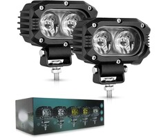 Lot de 2 Phares LED 4 Pouces 96W - Étanches - Jusqu'à -45% sur l'Outlet