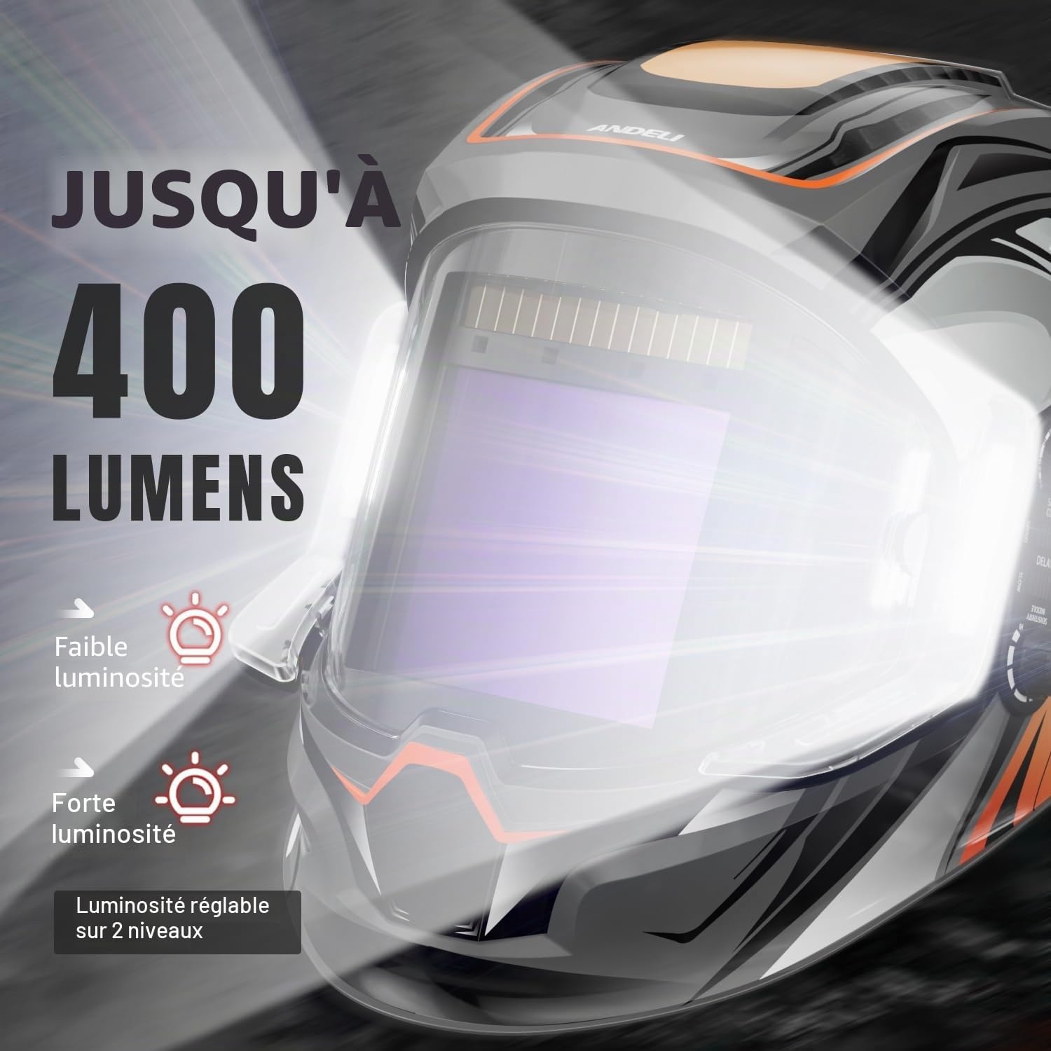 Masque de soudage panoramique 180° avec LED - Jusqu'à 46% de réduction