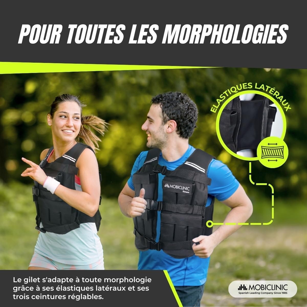 Gilet lesté fitness 20 kg ajustable - Jusqu'à 46% de réduction