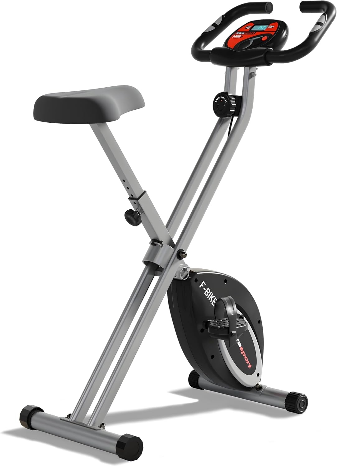 Ultrasport Vélo d'appartement pliable - 8 niveaux de résistance - Jusqu'à -47%