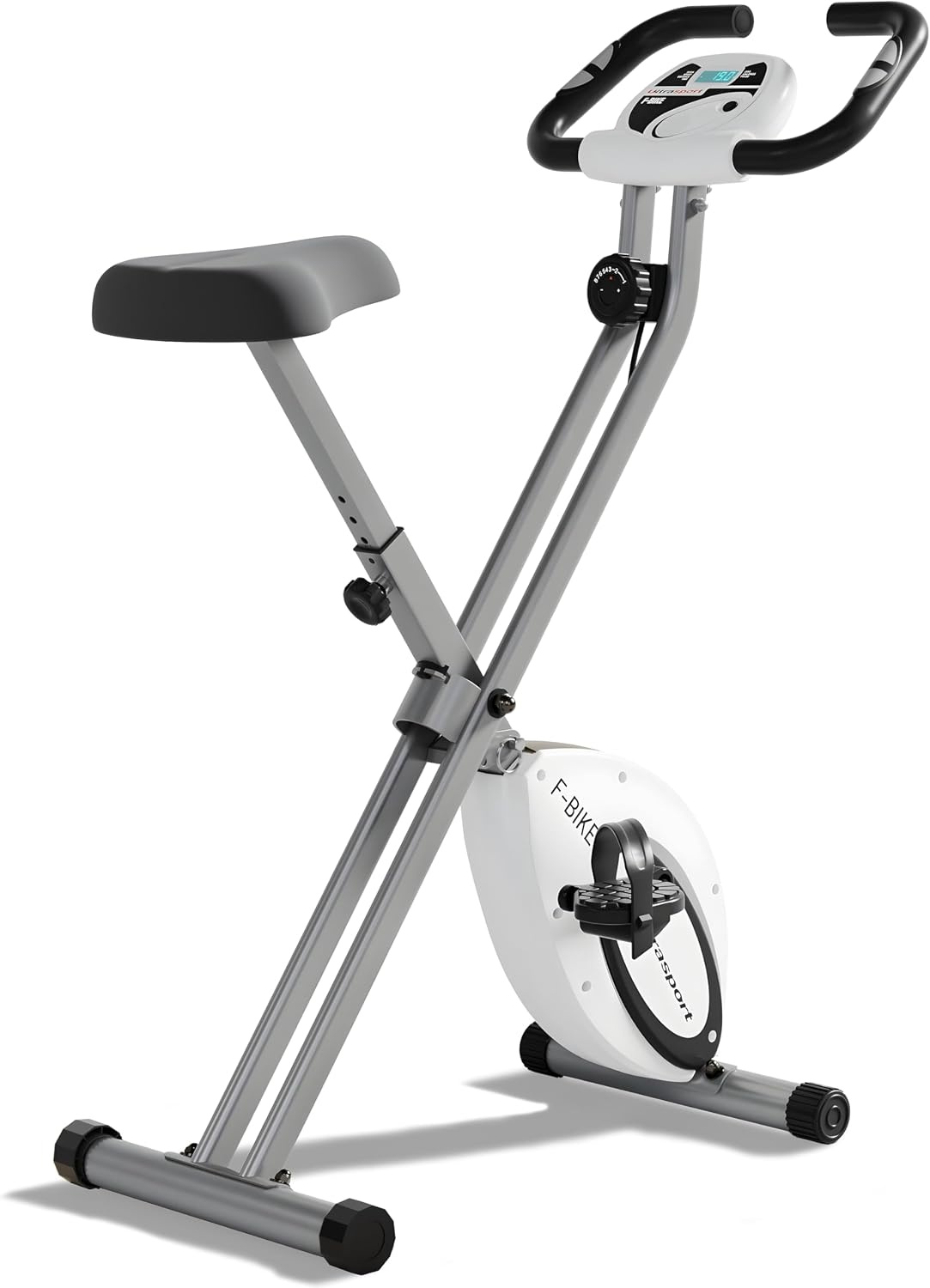 Ultrasport Vélo d'appartement pliable - 8 niveaux de résistance - Jusqu'à -47%