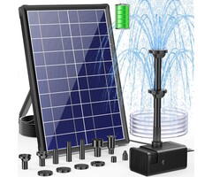 Amazon Fontaine Solaire 8W avec Batterie : Jusqu'à -29% sur votre oasis de jardin
