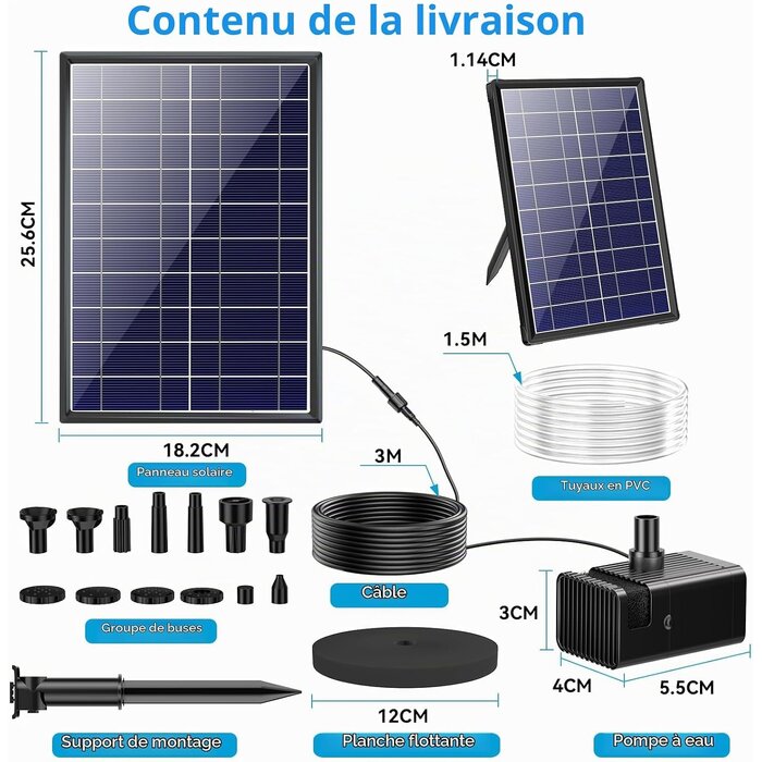 Amazon Fontaine Solaire 8W avec Batterie : Jusqu'à -29% sur votre oasis de jardin