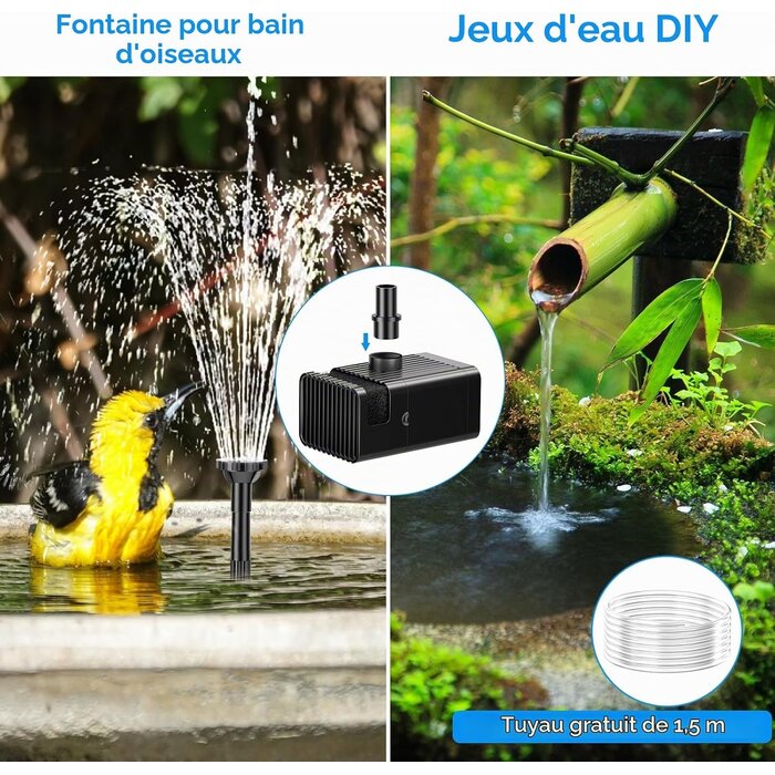 Amazon Fontaine Solaire 8W avec Batterie : Jusqu'à -29% sur votre oasis de jardin