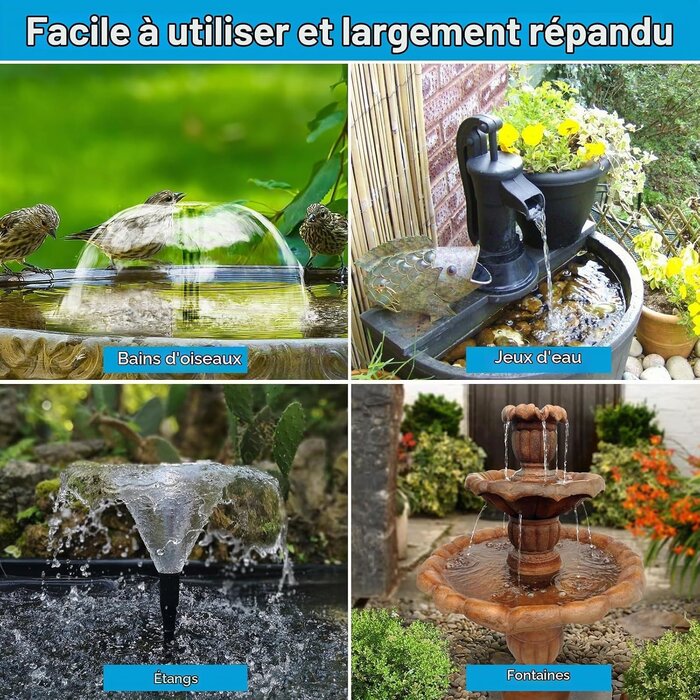 Amazon Fontaine Solaire 8W avec Batterie : Jusqu'à -29% sur votre oasis de jardin