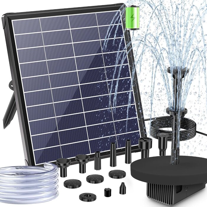 Amazon Fontaine Solaire 8W avec Batterie : Jusqu'à -29% sur votre oasis de jardin