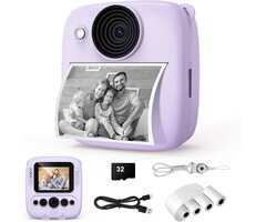 Appareil Photo Instantané Enfants Violet - 48MP - Jusqu'à 44% de remise