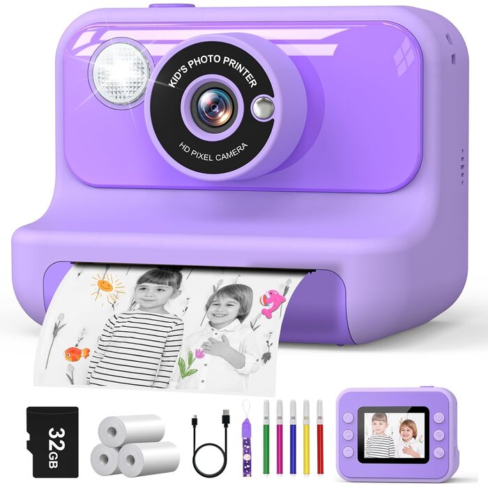 Appareil photo instantané pour enfants - Violet - Jusqu'à 45% de remise