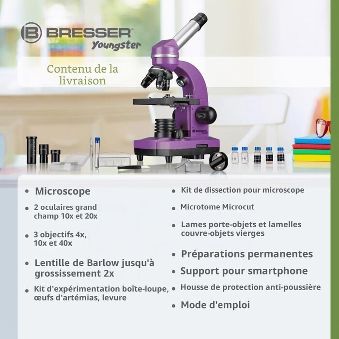 Microscope Junior 1600x avec adaptateur smartphone - Jusqu'à 46% de réduction