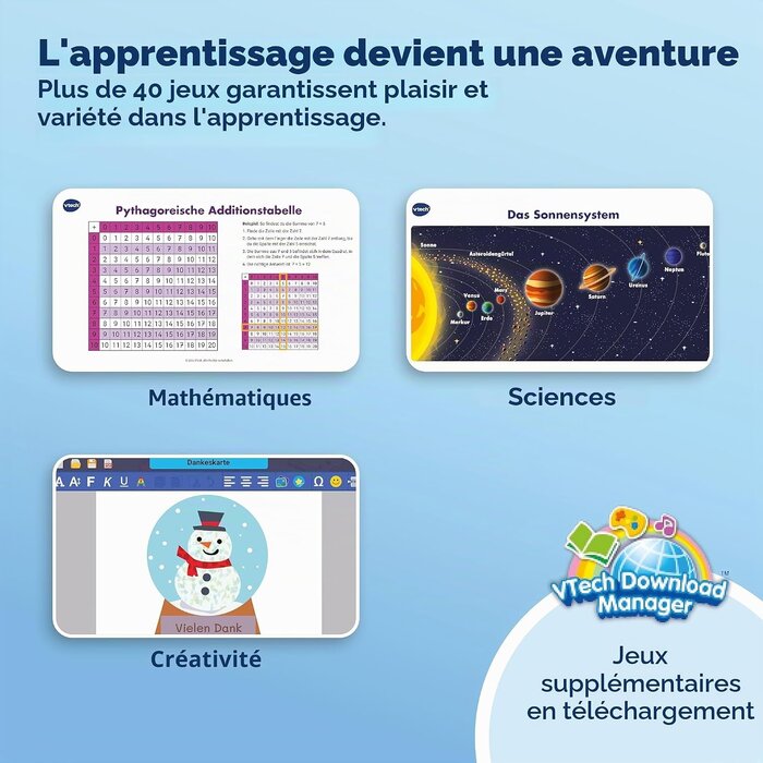 Vtech Ordinateur éducatif rose pour enfants - 40 jeux - Jusqu'à 43% de remise