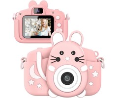 Appareil photo numérique enfant 20MP - Rose - Jusqu'à -43%