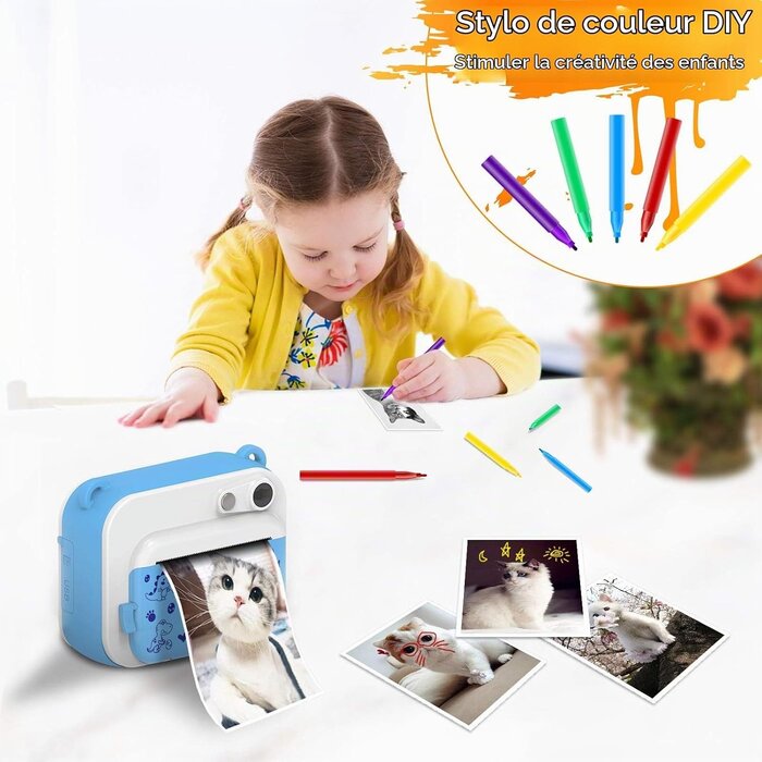 Appareil photo instantané enfant 12MP - Jusqu'à -45% sur votre exemplaire