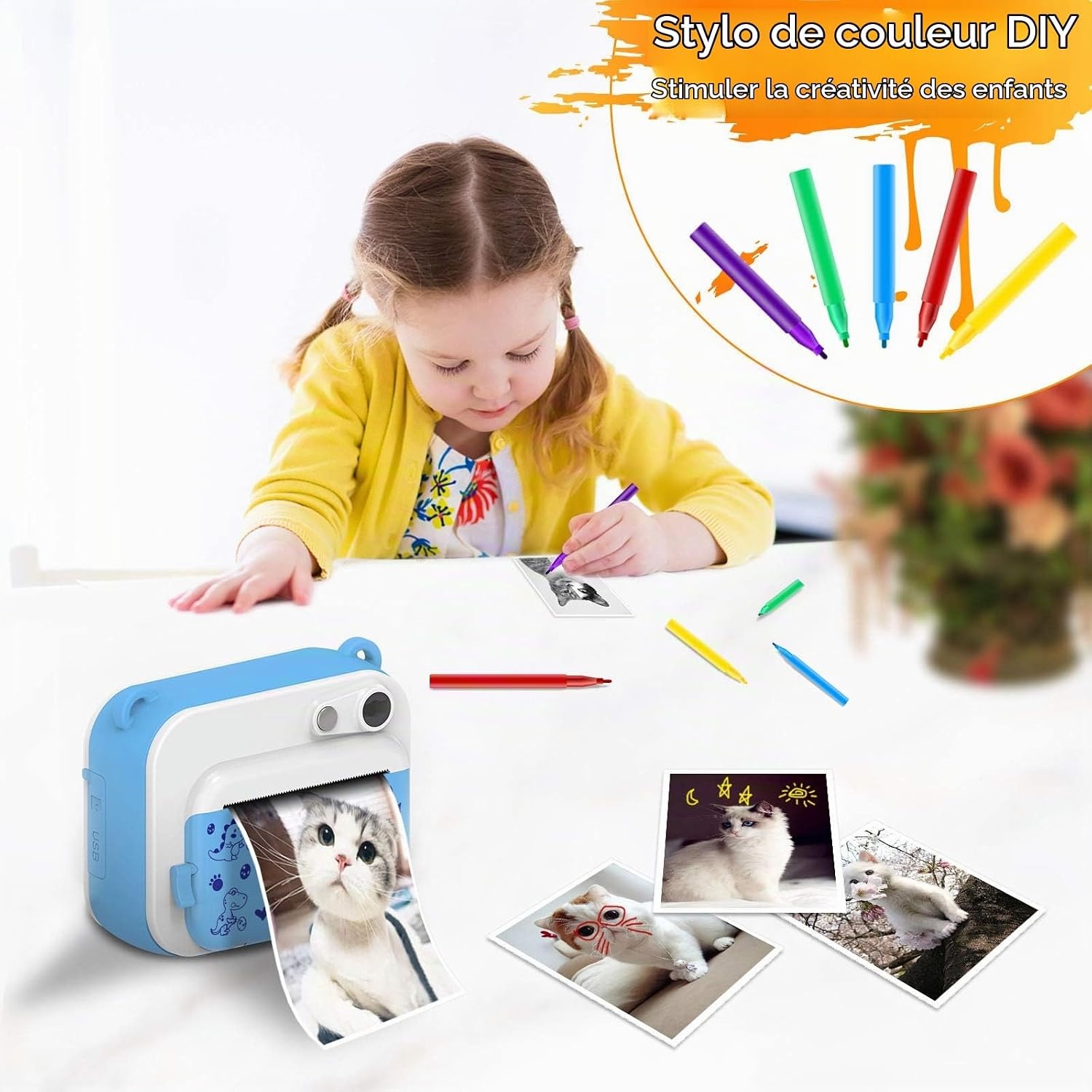 Appareil photo instantané enfant 12MP - Jusqu'à -45% sur votre exemplaire