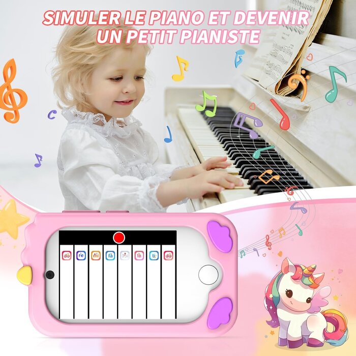 Smartphone pour enfants rose - Éducatif et interactif - Jusqu'à 44% de remise