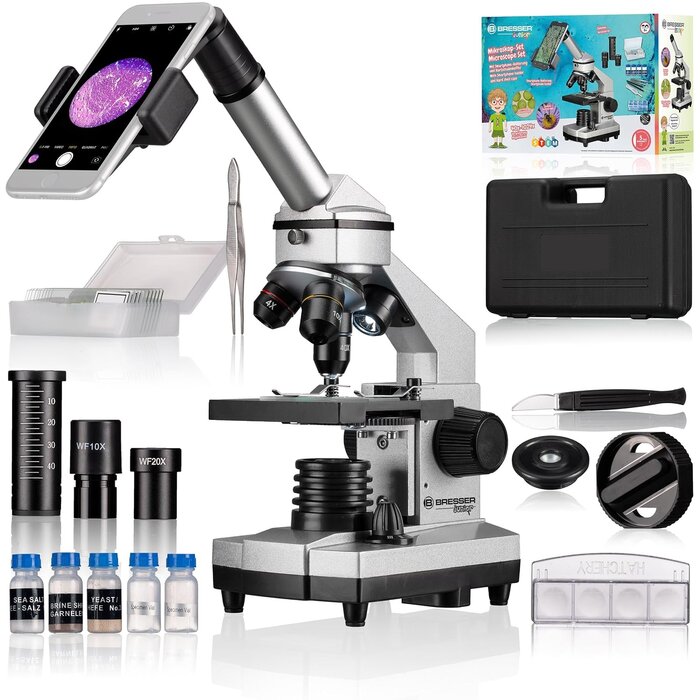 Microscope Optique avec Support Smartphone - Jusqu'à 36% de remise