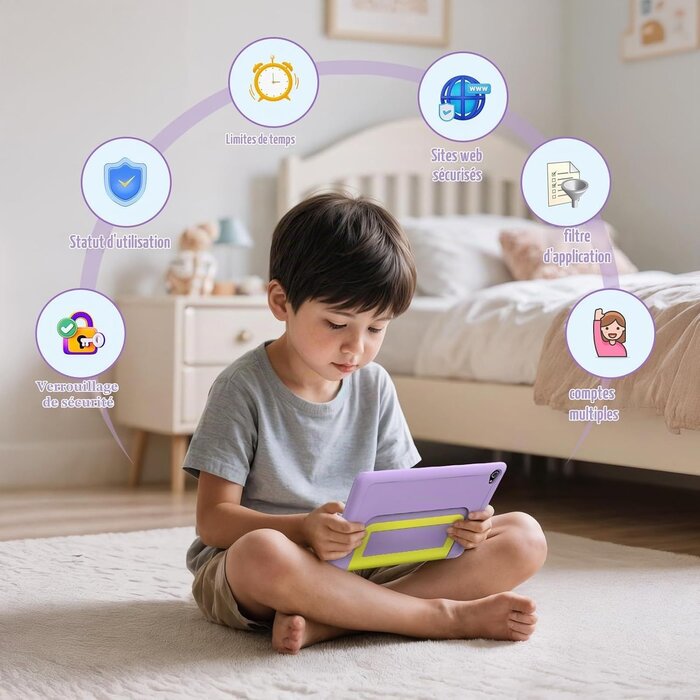Tablette Enfant 10" Violette : Jusqu'à 46% de réduction sur notre outlet