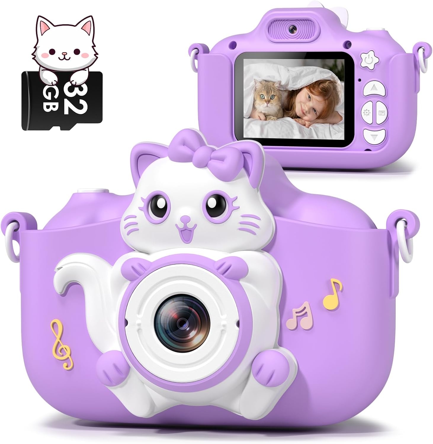 Appareil photo enfant 1080P - Bleu Dinosaure - Jusqu'à 44% de remise