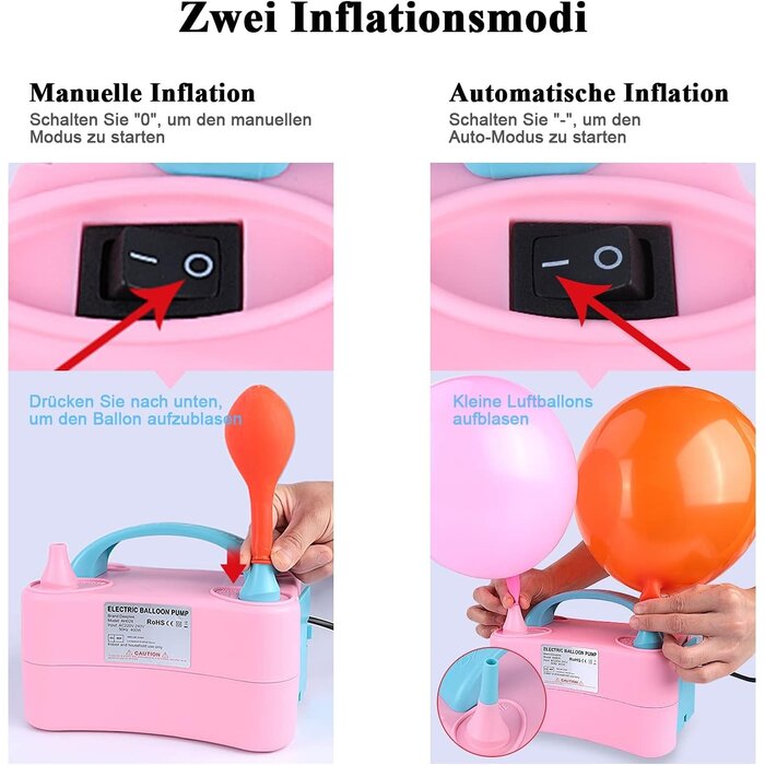 Pompe à ballons électrique 400W double buse - Jusqu'à -33% sur l'outlet