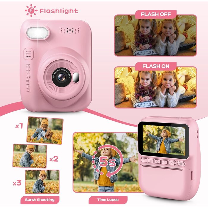 Appareil photo instantané enfant rose - Jusqu'à 44% de réduction