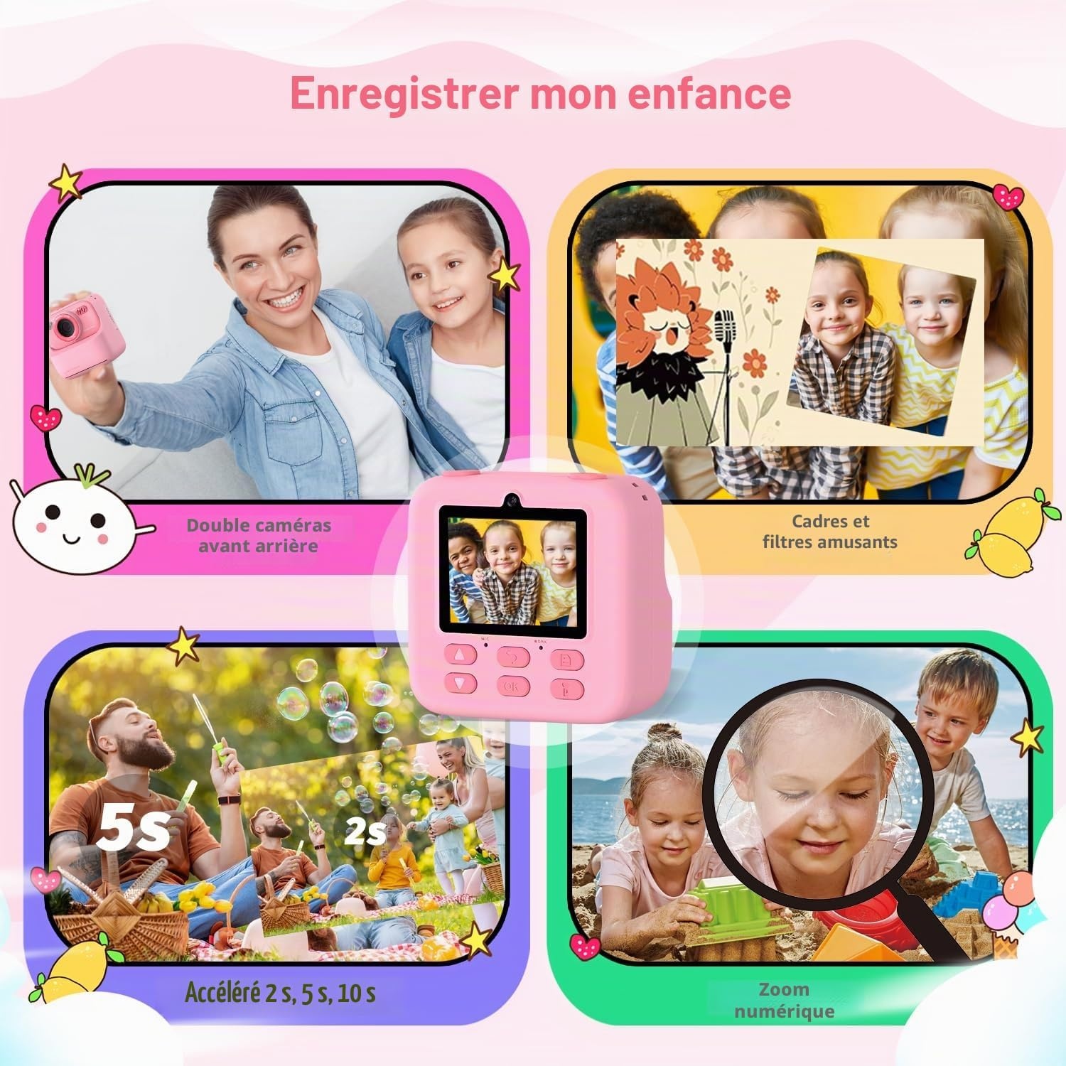 Appareil photo instantané enfant : impression thermique - Jusqu'à -42%