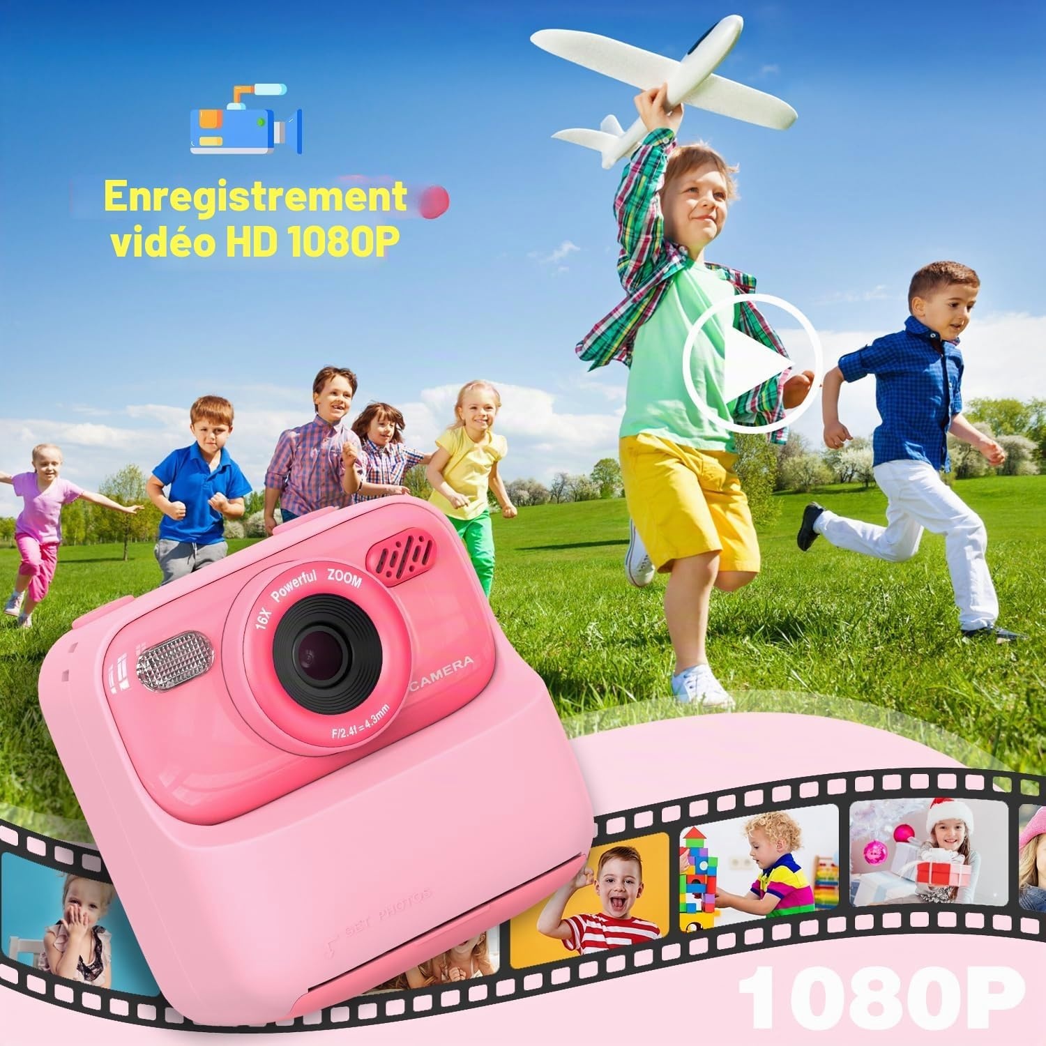Appareil photo instantané enfant : impression thermique - Jusqu'à -42%