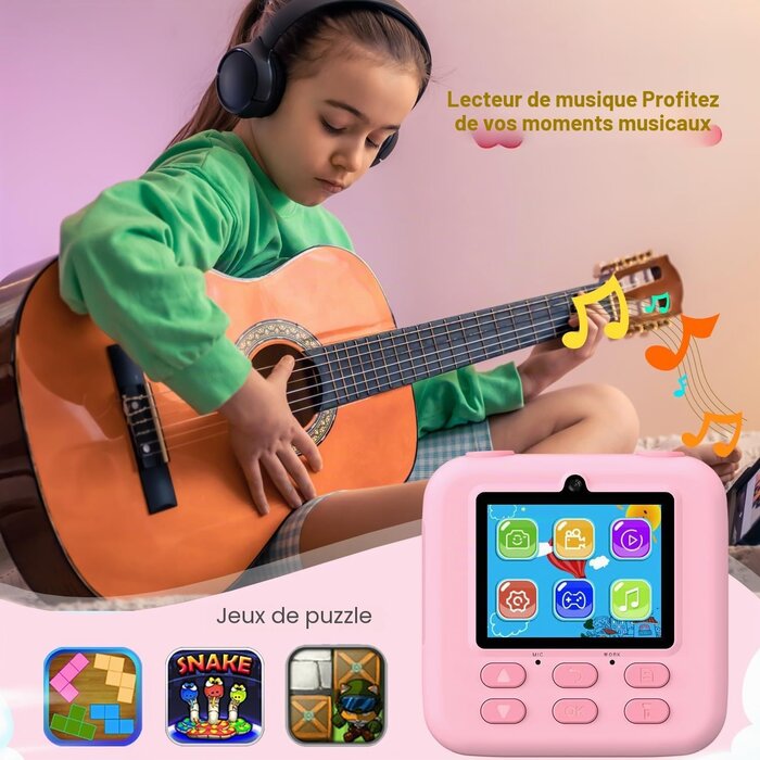 Appareil photo instantané enfant : impression thermique - Jusqu'à -42%
