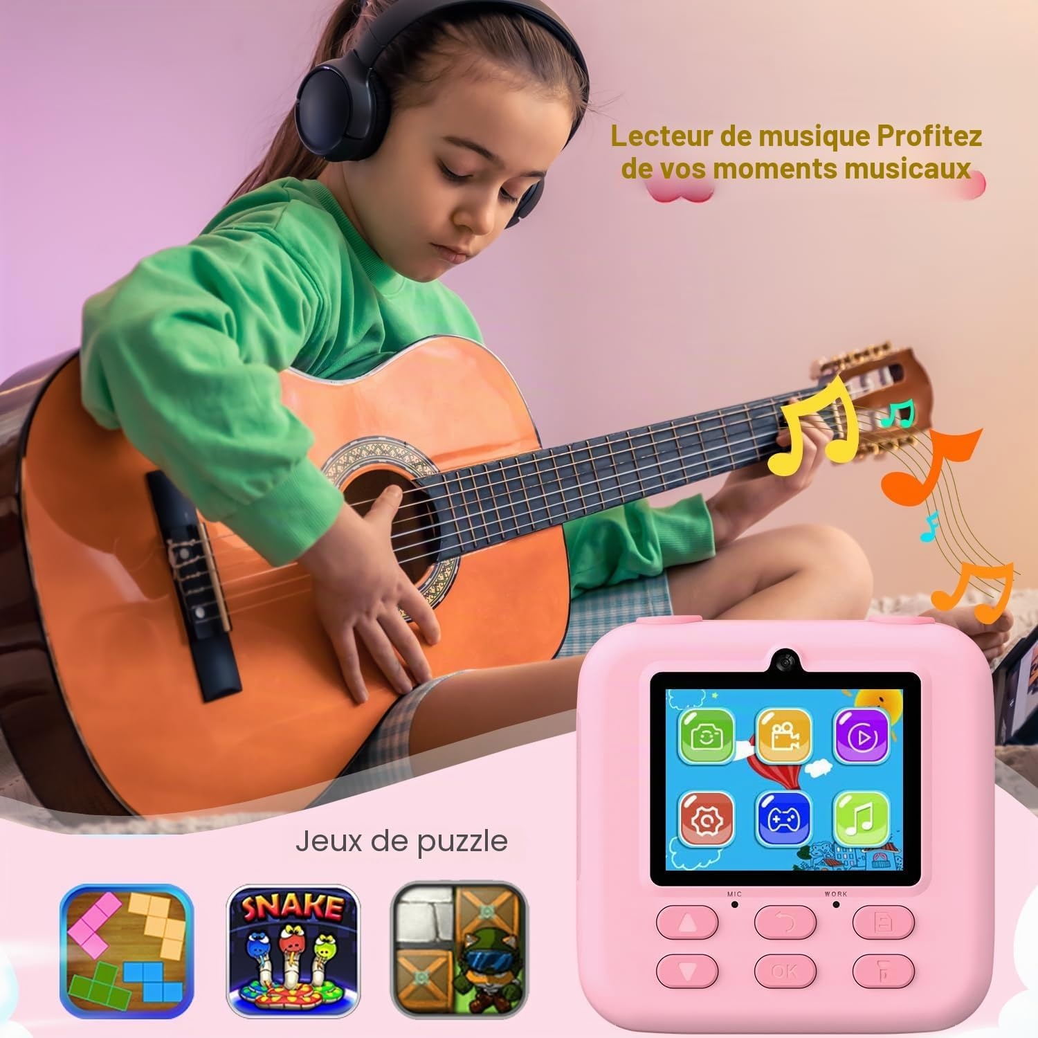Appareil photo instantané enfant : impression thermique - Jusqu'à -42%
