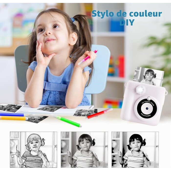 Appareil photo numérique enfant avec impression instantanée - Jusqu'à -44%