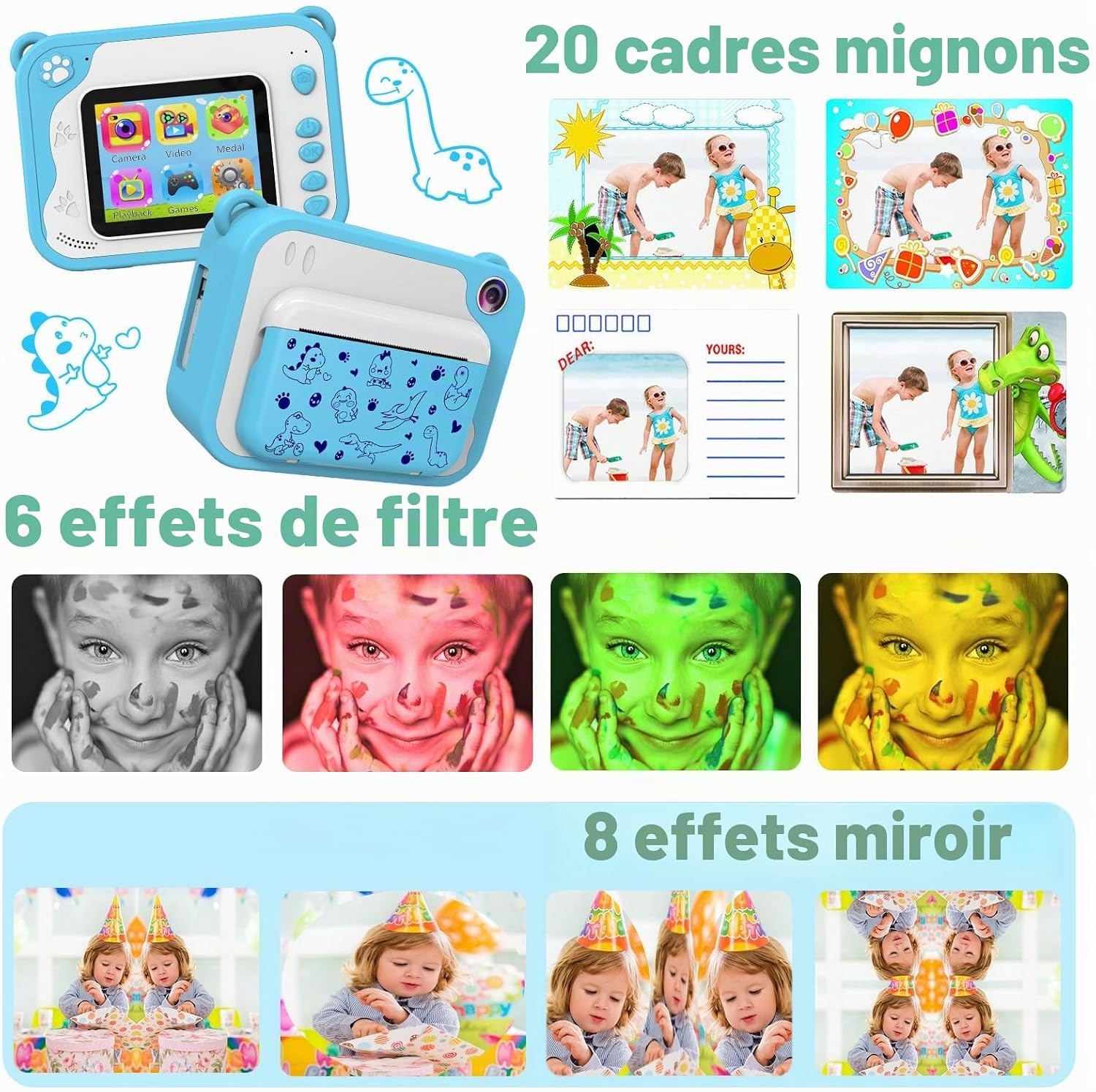 Appareil photo instantané enfant 12MP - Jusqu'à 40% de remise sur l'outlet