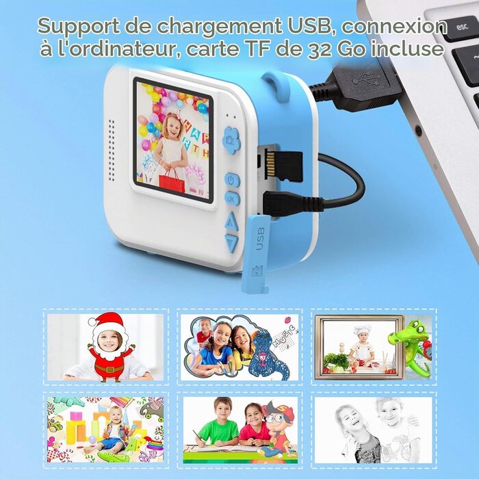 Appareil photo instantané enfant 12MP - Jusqu'à 40% de remise sur l'outlet
