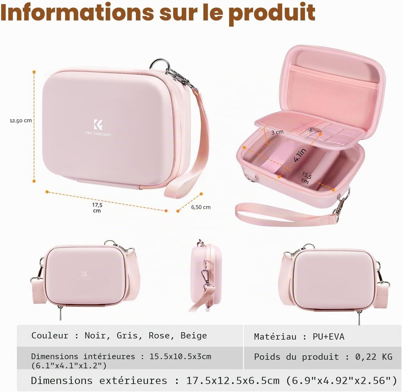 Étui Compact pour Appareil Photo Rose - Jusqu'à -41% de remise