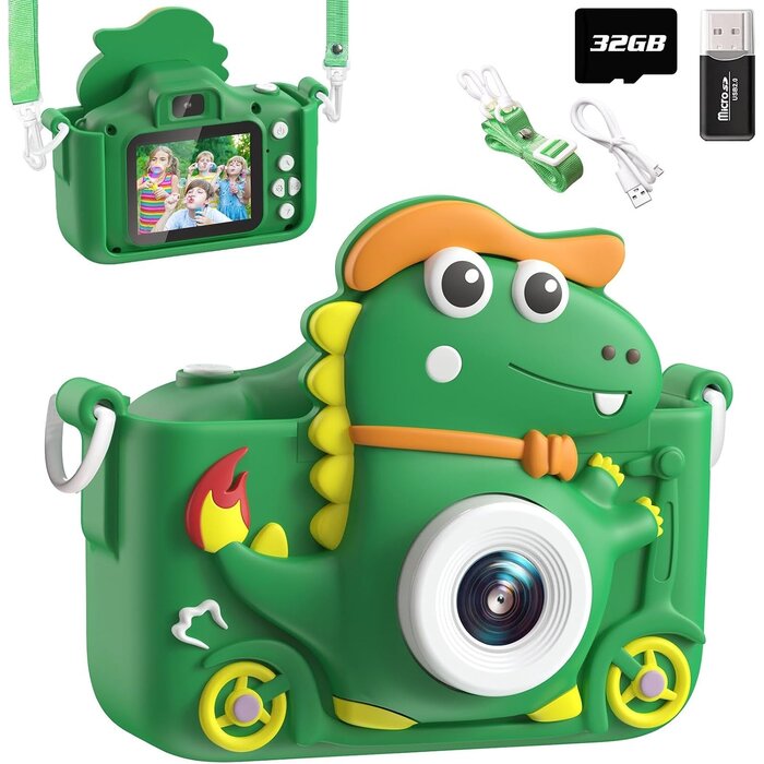 Appareil photo numérique pour enfants 20MP - Vert - Jusqu'à -42%