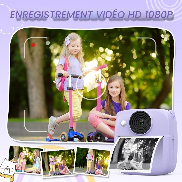 Appareil photo numérique enfant avec impression instantanée - Jusqu'à 44% de remise