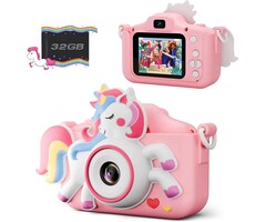 Appareil photo numérique enfant 12MP - Rose - Jusqu'à -42% sur l'outlet
