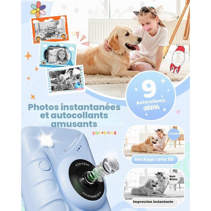 Appareil photo instantané enfant 48MP - Jusqu'à -39% sur notre stock outlet