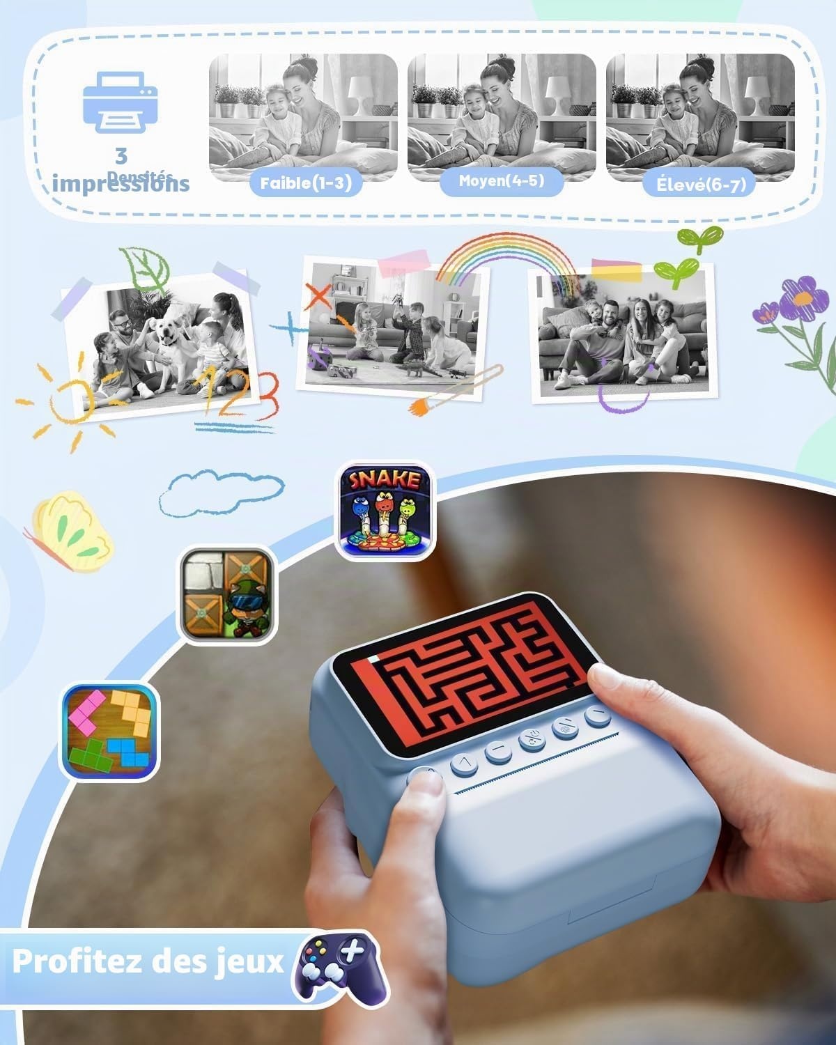 Appareil photo instantané enfant 48MP - Jusqu'à -39% sur notre stock outlet