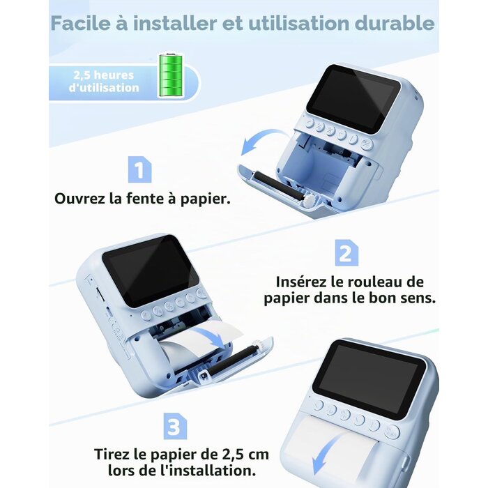 Appareil photo instantané enfant 48MP - Jusqu'à -39% sur notre stock outlet