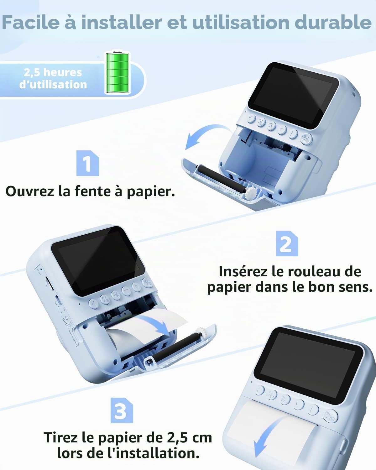 Appareil photo instantané enfant 48MP - Jusqu'à -39% sur notre stock outlet
